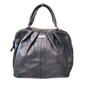 🎉SALE🎉‎ KATE SPADE Large Black Leather CAMILLE Top Handle Satchel XBody BOHO